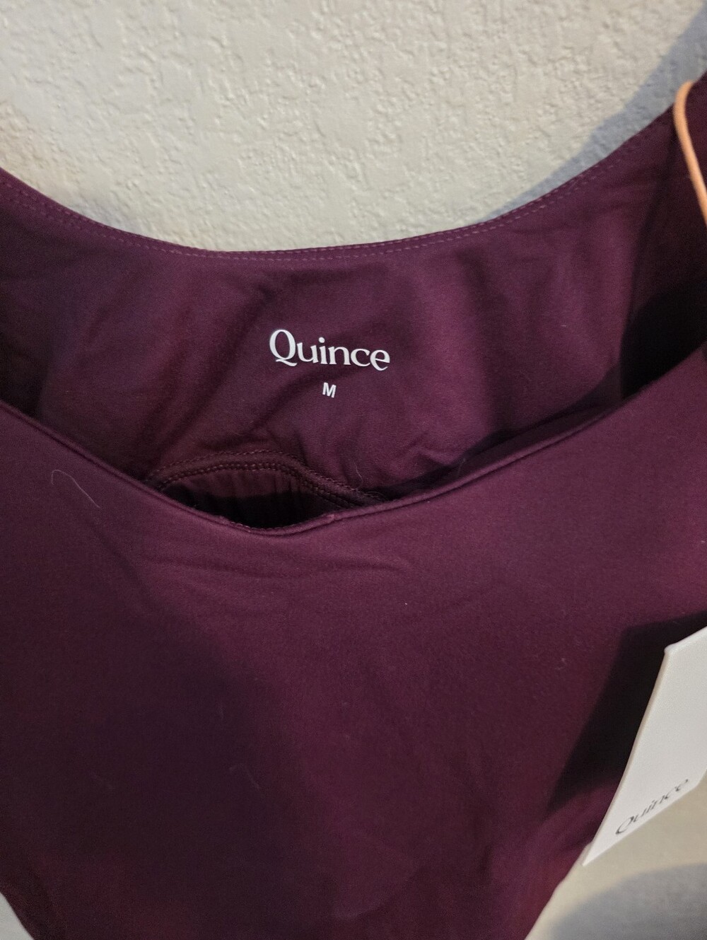 Quince Women's Scoop Crop Tank Top/ Sports Bra - Plum - Picture 3 of 3